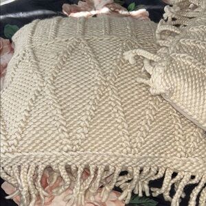 Magnolia Home by Joanna Gaines macrame throw pillows x 2